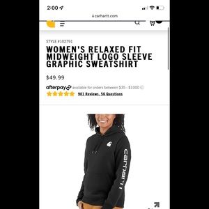 Carharrt Womens Hoodie